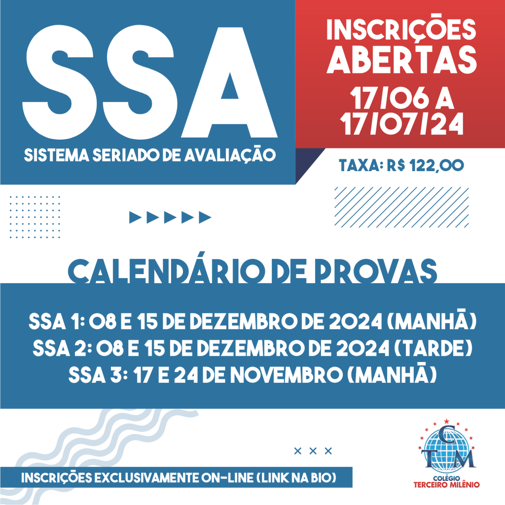 Inscrições abertas para o SSA Sistema Seriado de Avaliação 2025 da UPE